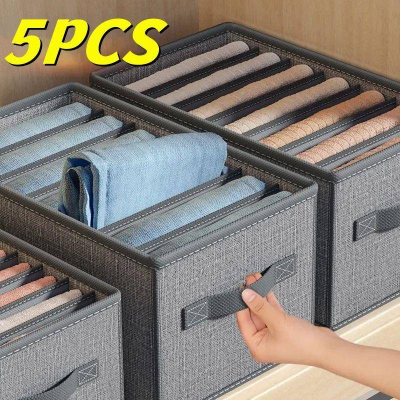 Closets Clothes Organizer Pants Jeans Storage Box Cabinet Or
