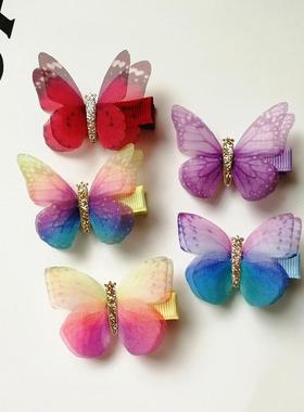 3/5PCS Butterfly Hair Clips For Women Kids Girls Accessories