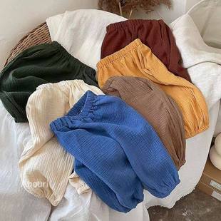 Kids Anti mosquito Clothing Baby Loose Pants Girls Thin