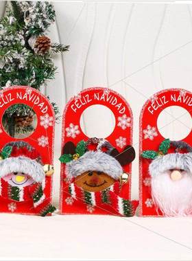 Christmas cartoon doorknob hanging ornament door hanging