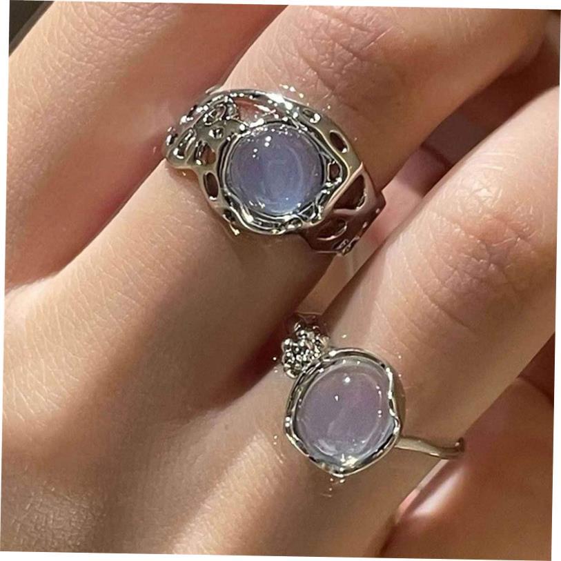 Vintage rings for women 复古戒指小众设计轻奢开口可调节食指戒