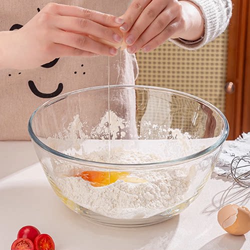透明玻璃和面盆厨房家用加厚大号烘焙沙拉碗泡面汤碗