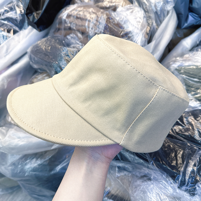 韩国代购东大门新款时尚百搭平顶马术帽女休闲宽檐鸭舌帽子显脸小