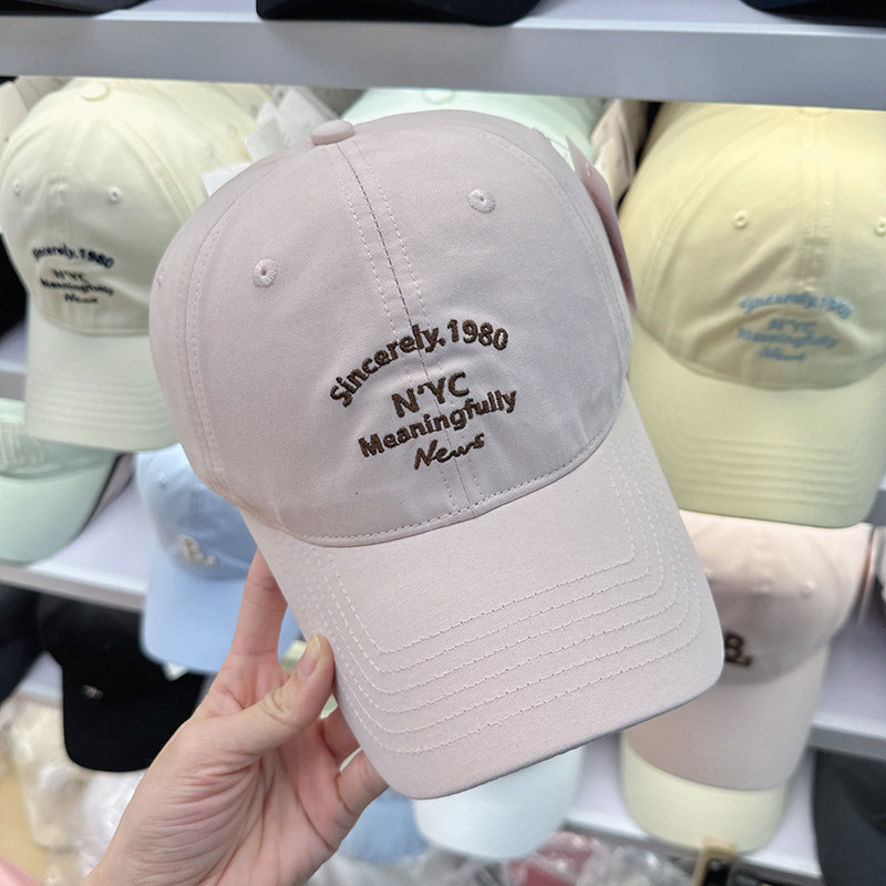 韩国代购字母刺绣棒球帽女