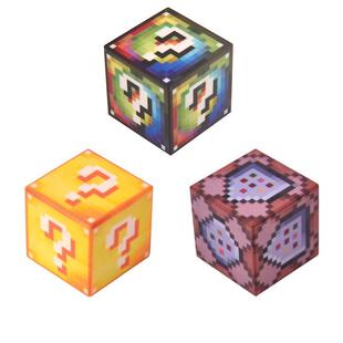 我的世界磁力旋转幸运方块模型手办命令小玩具