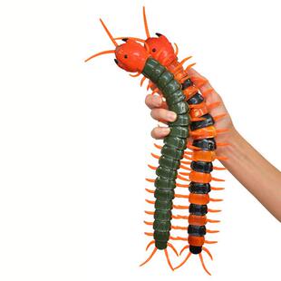 遥控蜈蚣电动蛇玩具整蛊神器拍摄道具会爬行昆虫蜘蛛抖音男孩礼物