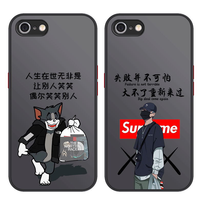 适用苹果6手机壳新款iphone6plus时尚硅胶网红防摔卡通透明全包创意高级感超薄卡通个性磨砂潮牌保护套硬壳