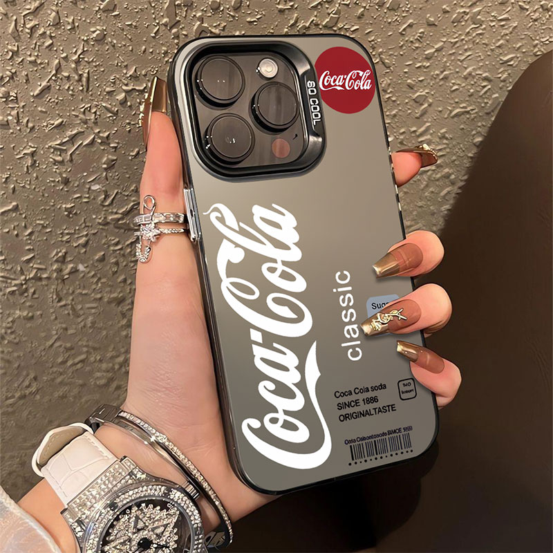 适用于vivo系列男可乐标签彩银壳