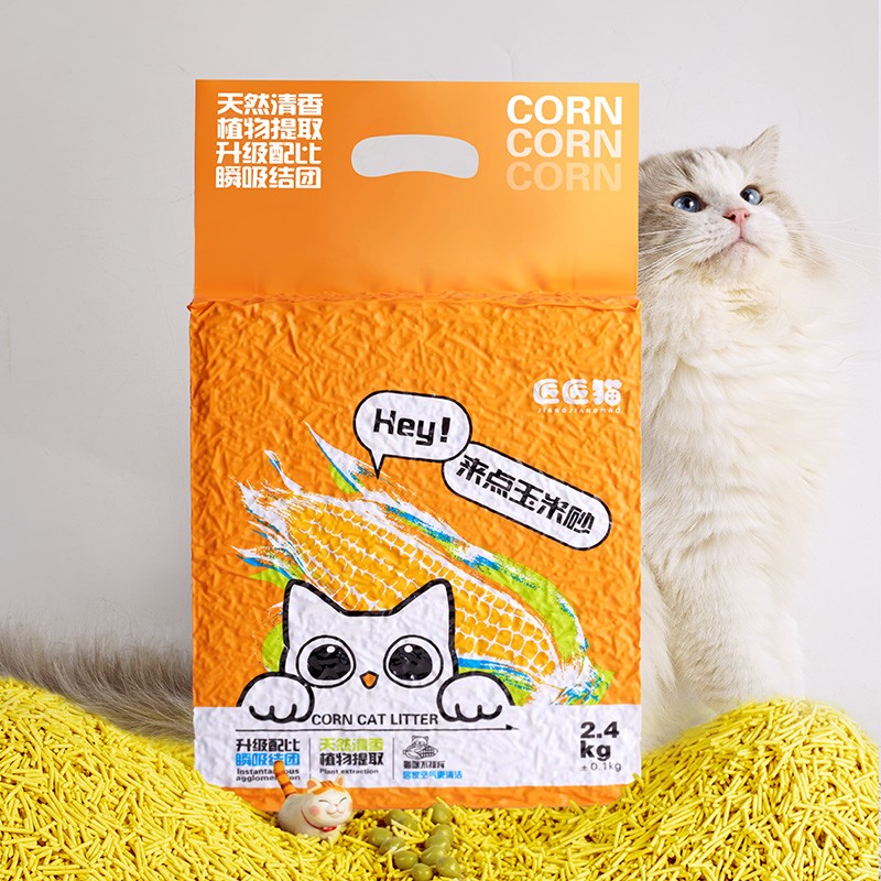 玉米混合豆腐猫砂匠匠猫猫砂吸水结团快