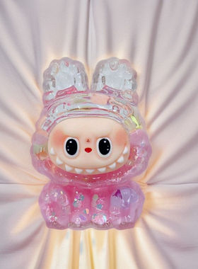 抖音爆款流沙摆件拉布布可爱公仔礼物娃娃网红桌面车载潮玩摆件