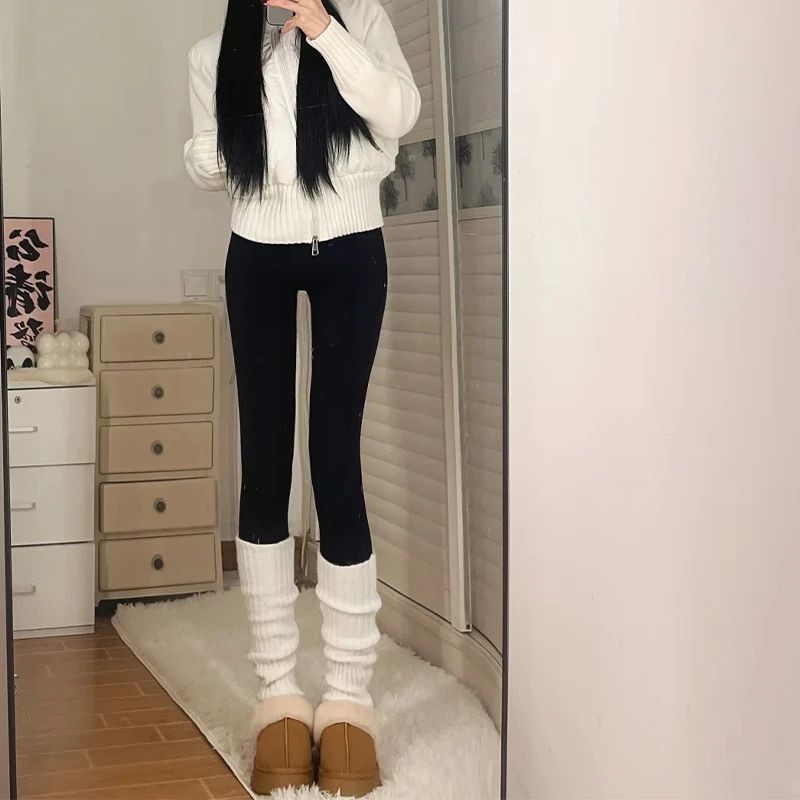黑色鲨鱼裤女秋季2025新款高腰显瘦运动外穿瑜伽裤紧身加绒打底裤
