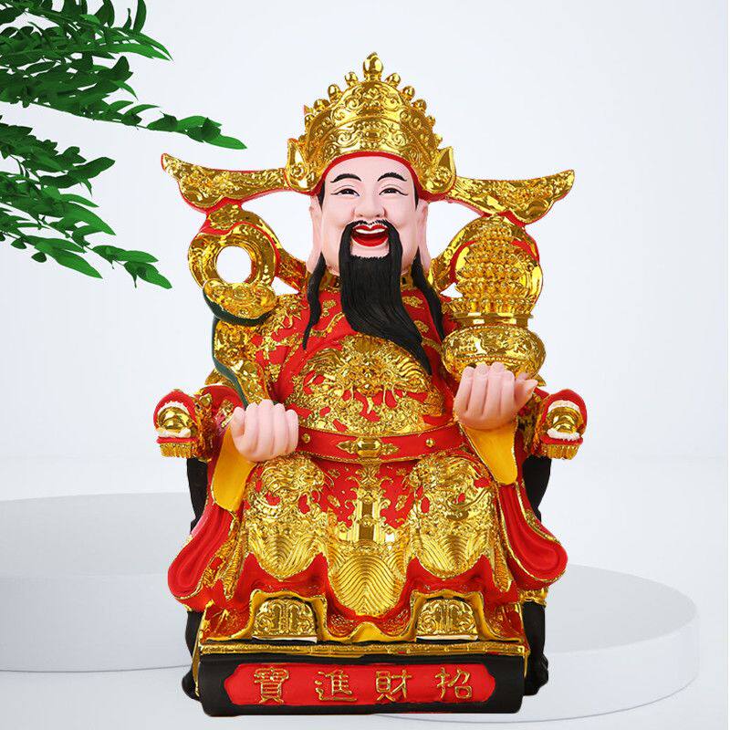 财神爷佛像招财摆件文财神神像树脂佛像家居乔迁开业礼品风水佛具