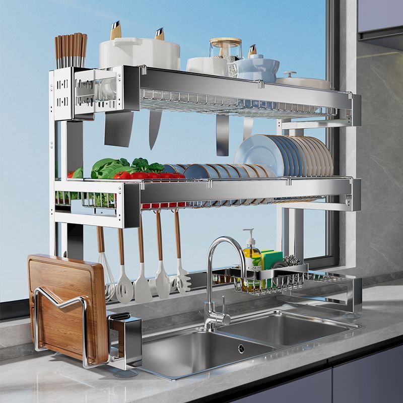 304不锈钢厨房水槽置物架多功能洗碗架水池放碗碟盘沥水收纳碗架
