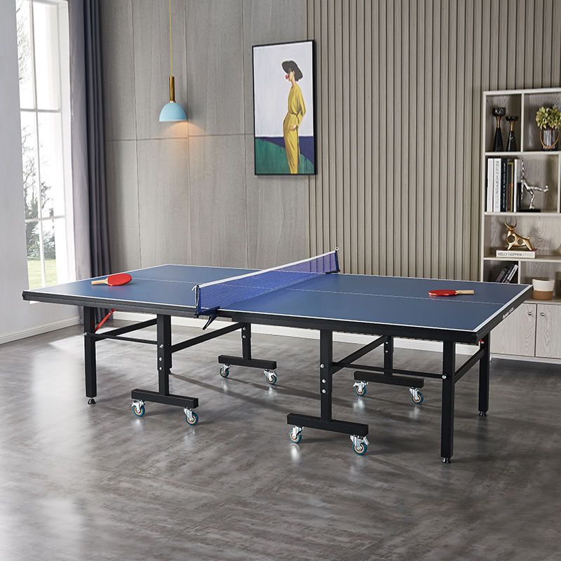 家用可折叠乒乓球台室内外标准比赛乒乓球桌可移动带轮乒乓台案子