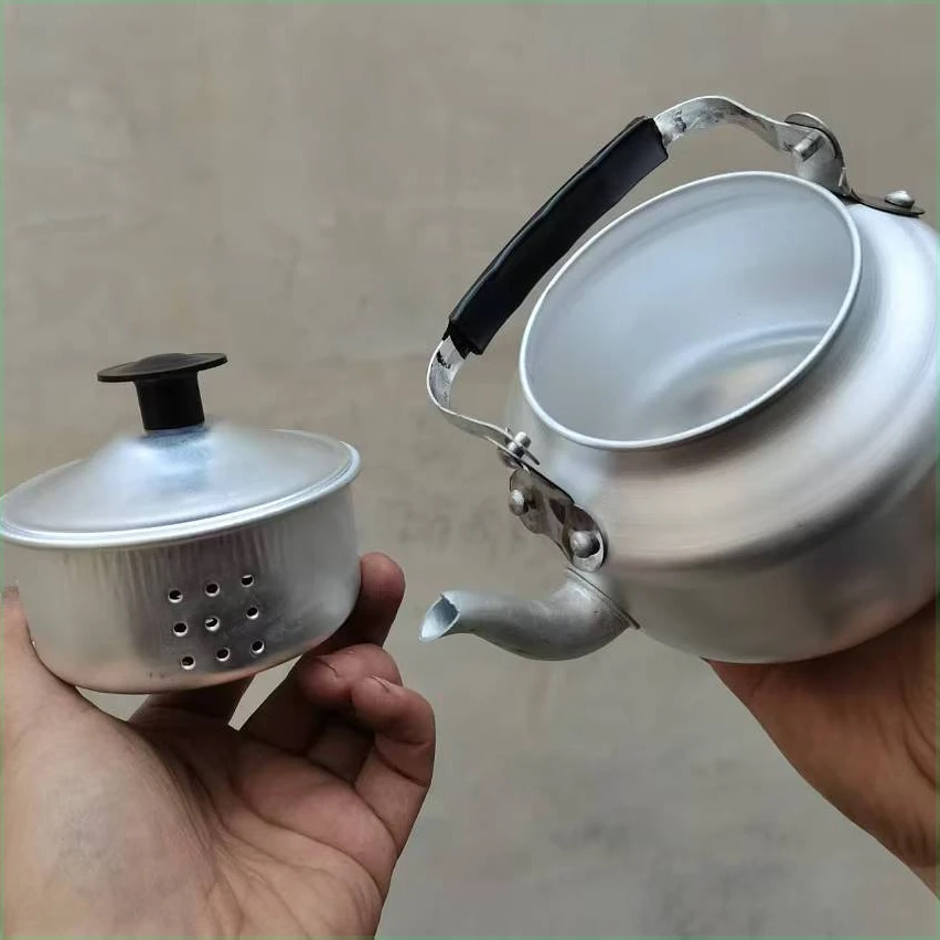 茶壶老式复古泡茶壶家用户外小铝壶迷你小茶壶饭店餐厅炭火围炉壶