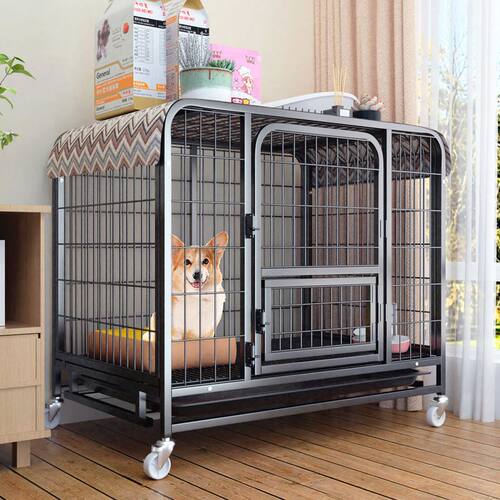 狗笼子小型犬泰迪室内带厕所中型犬狗窝柯基大型宠物围栏猫笼兔笼