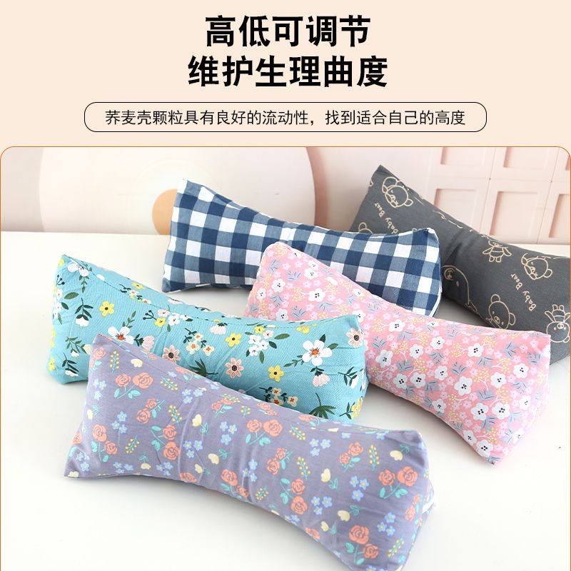 纯棉荞麦壳枕头睡枕护颈枕睡眠颈椎枕学生宿舍午睡枕三角小枕头