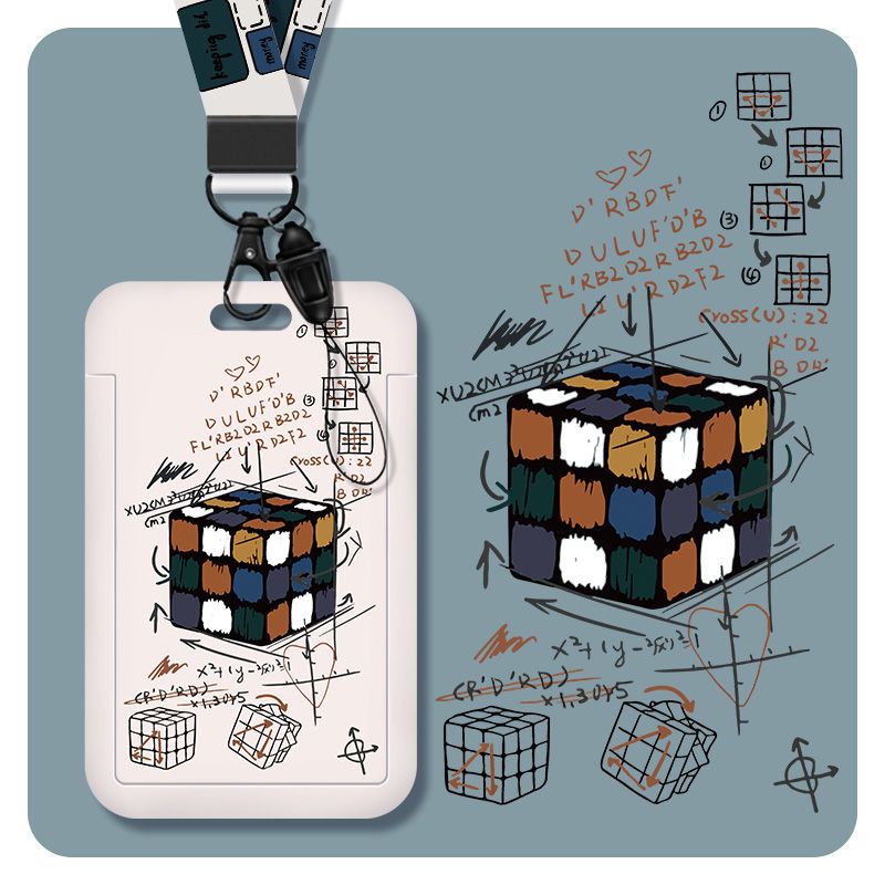 卡套校园学生饭卡校牌公交胸卡厂牌高颜值钥匙扣一体ins挂绳证件