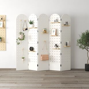 入户门玄关实木折叠洞洞板屏风遮挡置物移动立式隔断挡板