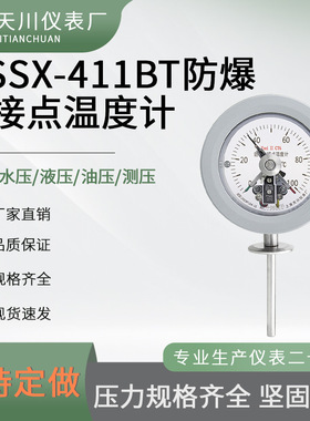 WSSX-411BT系列防爆电接点双金属温度计 50.5MM 卫生卡盘 砂磨机