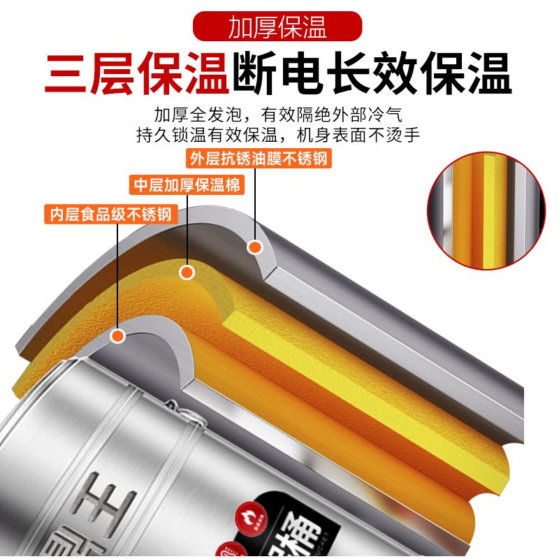 九鼎王煮面炉商用燃气用电煮面桶麻辣烫菜熬骨头汤保温节能煮面锅图片