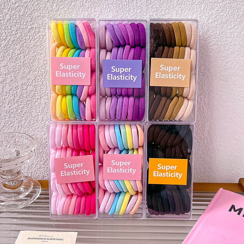 儿童发圈不伤发高马尾发绳扎头绳女童耐用高弹力橡皮筋小女孩皮套