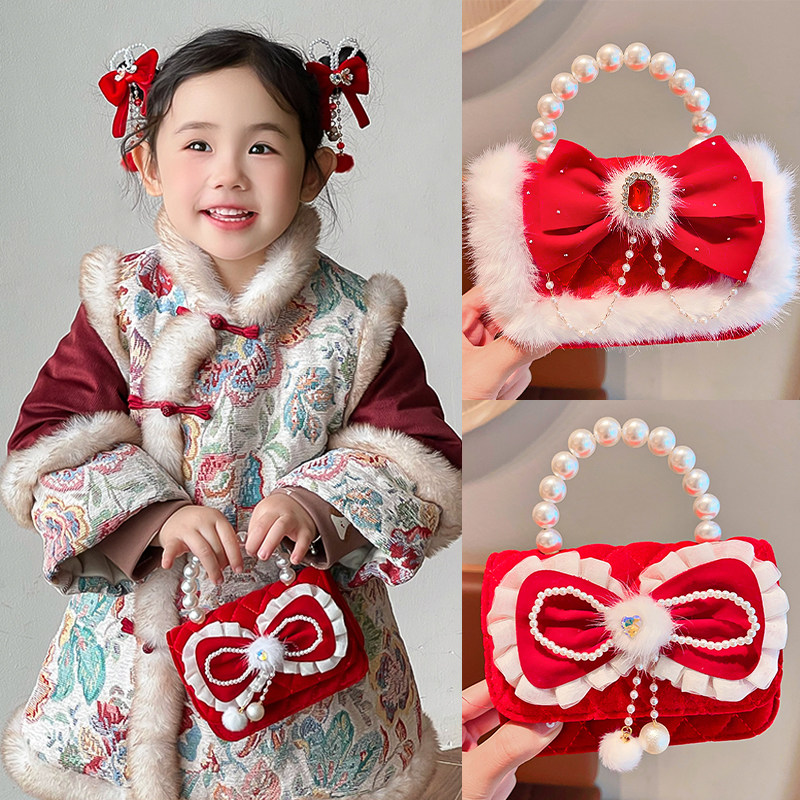 新年儿童斜挎包婴儿小包包红色女童汉服宝宝2025新款宝宝拜年挎包,童装/婴儿装/亲子装,包包,淘宝优惠券,粉丝福利购,淘宝优惠卷