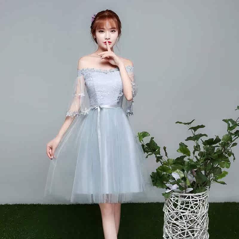 简单伴娘礼服女仙气结婚纱裙大气酒会淡紫色清新婚庆春秋小个子|ruв категории Женская одежда, Cвадебные платья, платье/вечернее платье - от Buy2taobao.com для оказания профессиональной услуги покупки агента Taobao
