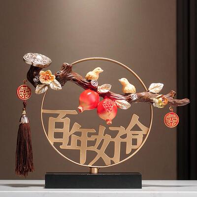 结婚礼物摆件装饰品高档百年好合送闺蜜朋友订货新婚礼品实用送礼