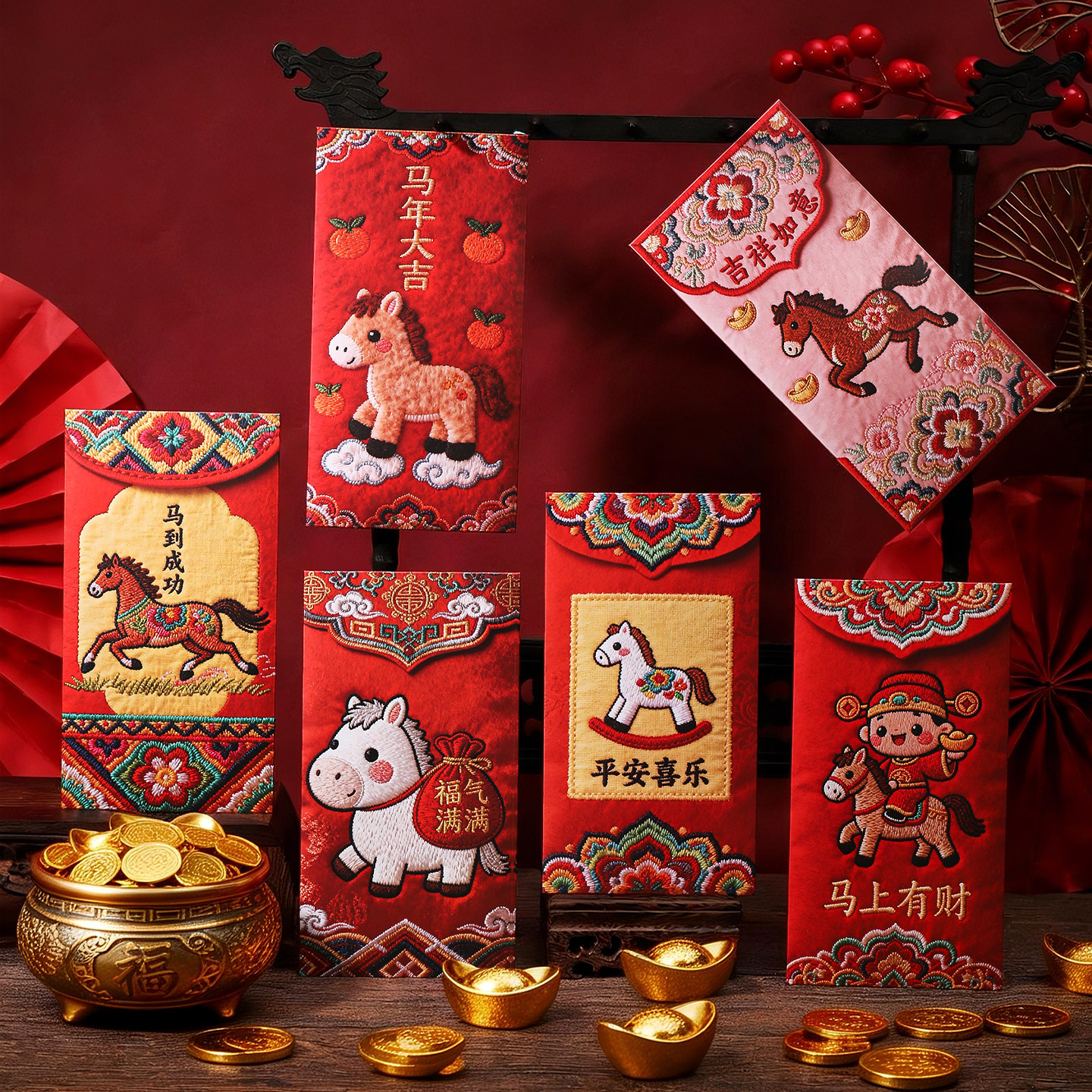 新年红包袋2026马年新款利是封创意卡通可爱儿童春节过年压岁钱包,节庆用品/礼品,红包/利是封,淘宝优惠券,粉丝福利购,淘宝优惠卷