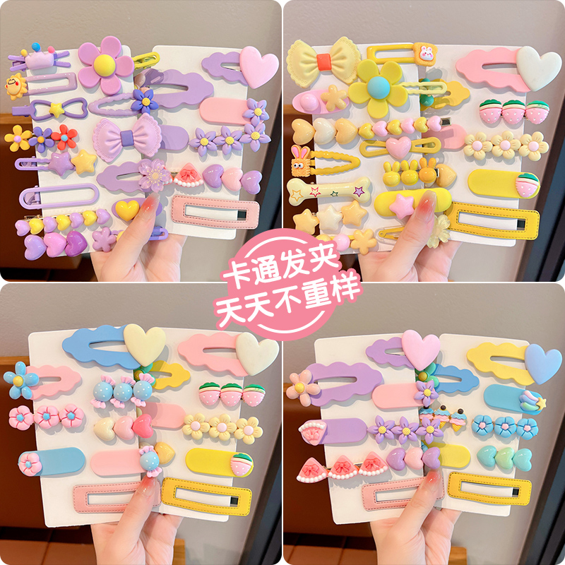 儿童发夹儿童卡通花朵发夹卡通