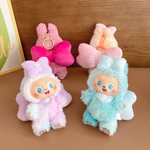 搪胶公仔多巴胺蝴蝶结娃衣