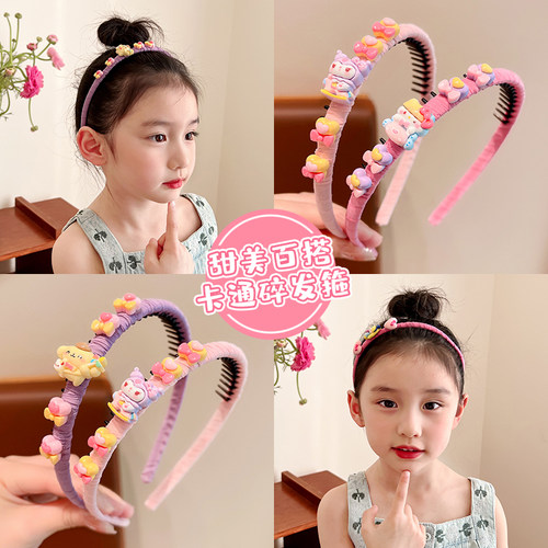 儿童刘海碎发神器发箍卡通不伤发