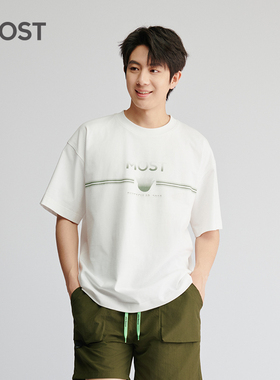 MOST/姆氏德夏季纯棉白色t恤短袖圆领夏季潮牌休闲体恤C52312034