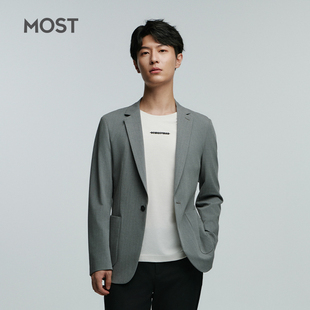 MOST/姆氏德男装西服男春潮流高级灰色西装休闲单西上衣C41252043