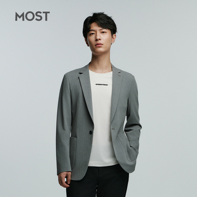 MOST/姆氏德男装西服男春潮流高级灰色西装休闲单西上衣C41252043
