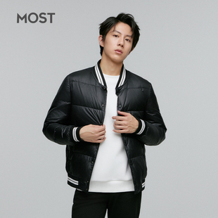 MOST/姆氏德男装冬季夹克棒球服羽绒服男简约白鸭绒外套C34120006