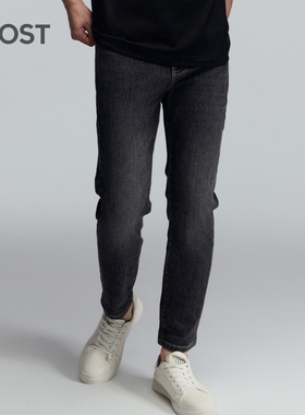 MOST/姆氏德男装夏季薄款潮流牛仔裤宽松直筒黑灰色长裤C42262099