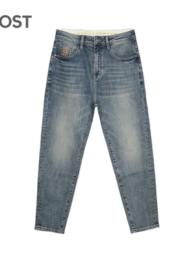 MOST/姆氏德复古蓝色牛仔裤男休闲裤子美式高街修身长裤C51262046