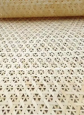 竹席装修吊顶六角孔八角孔酒店