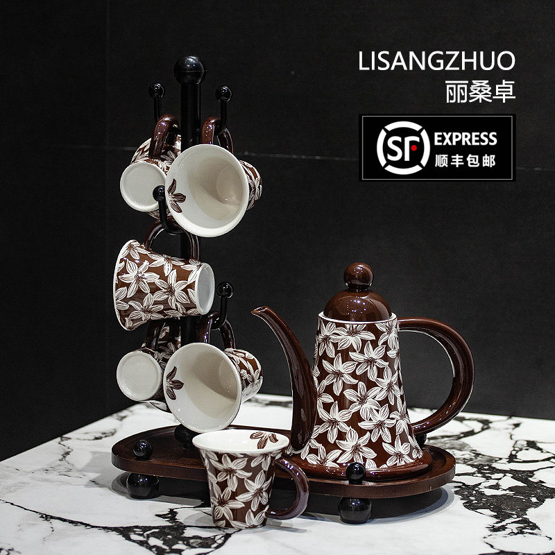 杯具收纳置物架好看的水杯套装