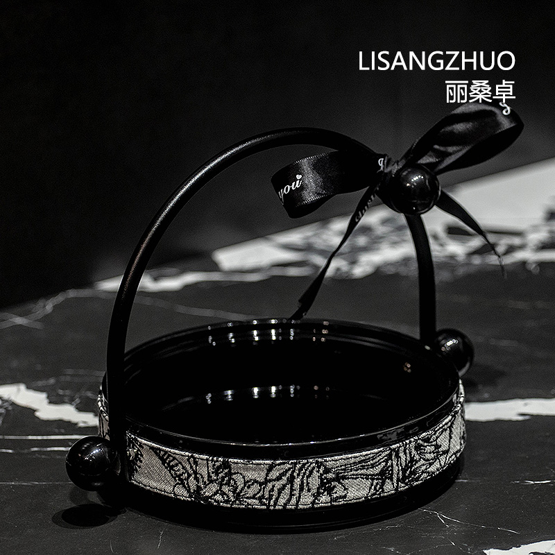 丽桑卓法式复古客厅果盘摆件