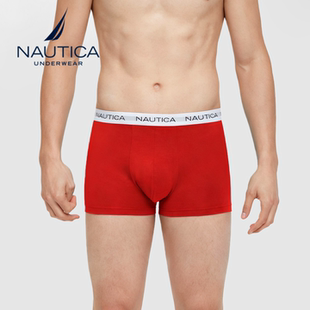 平角内裤 男士 抗菌棉氨本命年红色不卷边骐骥红 Underwear Nautica
