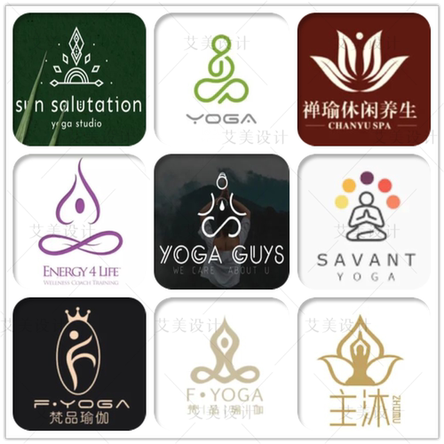 原创logo设计瑜伽形体商标注册品牌企业店标卡通字体图标店名设计