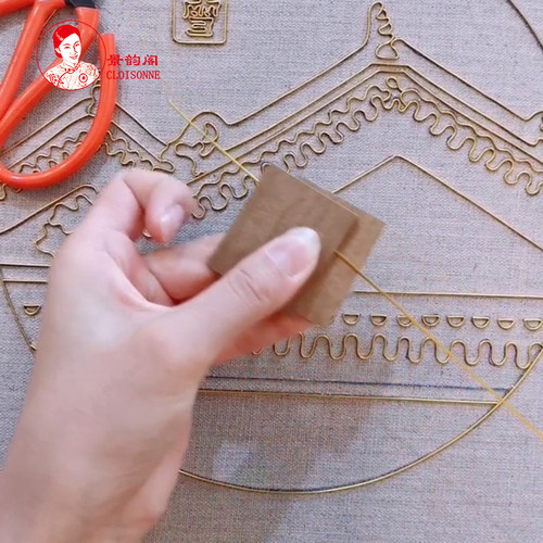 丝板丝工具金丝沙画掐丝珐琅画