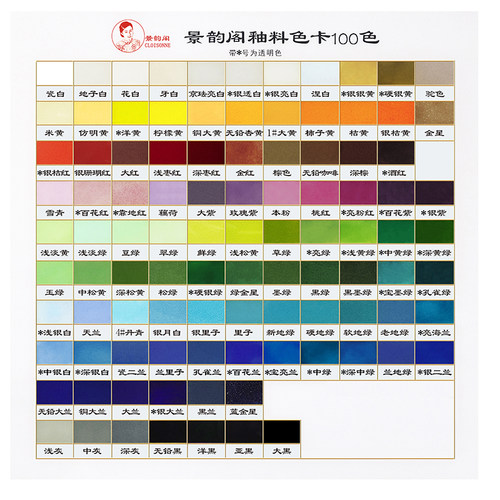 淘洗釉料100色可单拍高温30g每色