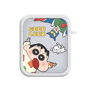 蜡笔小新适用苹果Airpodspro保护套airpods3保护壳1/2/3代airpro2创意airpods1/2软壳趣味可爱卡通高级二合一