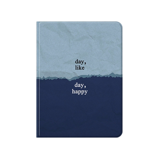 2024版iPadpro保护套5男女13适用AIR6书本12.9笔槽10.9第十代10.9寸9平板壳2022款9.7简约文字7/8