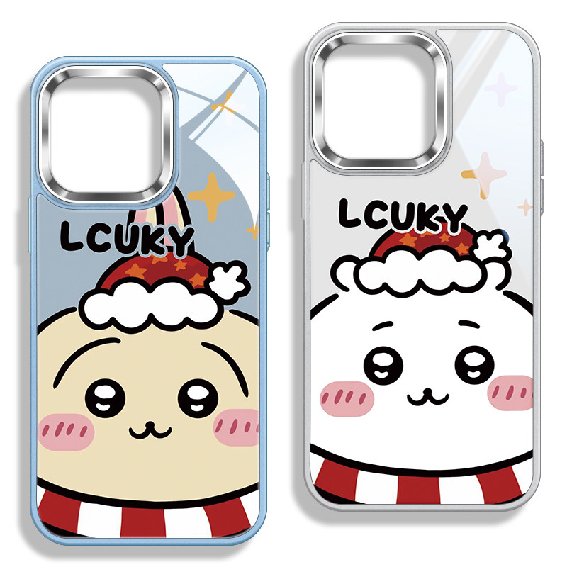 Chiikawa情侣不包镜头玻璃手机壳