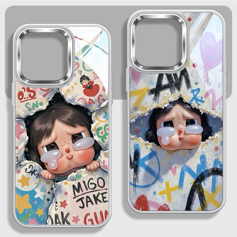 涂鸦crybaby不包镜头玻璃手机壳